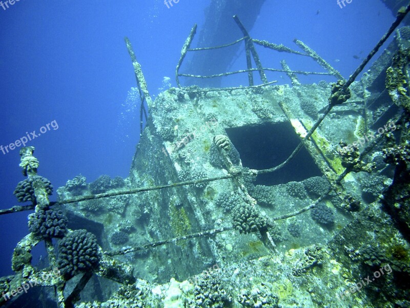 Wreck Diving Underwater Water Sea