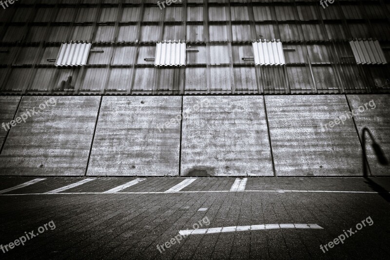 Architecture Parking Building Dusk Facade