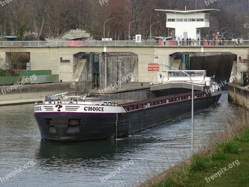 Ship Frachtschiff Channel Rhine Choice