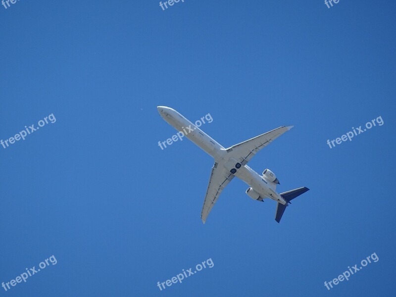 Aircraft Passenger Machine Sky Blue Technology