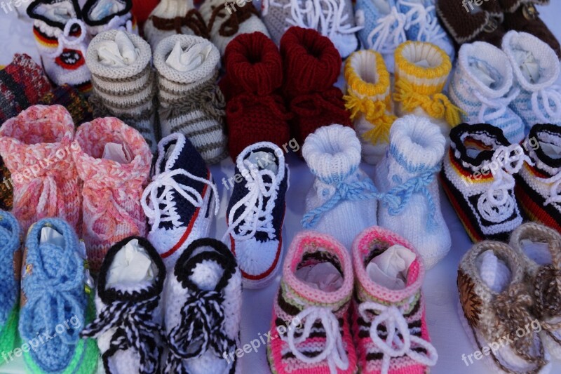 Baby Shoes Colorful Knit Child