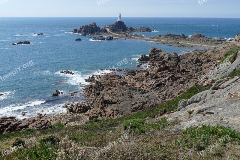 Lighthouse Tower Coast Beacon Atlantic