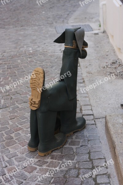 Dog Wellingtons Gum Boots Craft Quirky