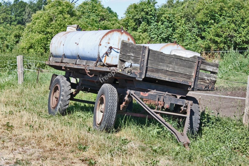 Agriculture Old Trailers Rusted Farm