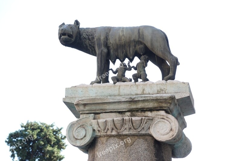 Romulus And Rafi Capitoline Hill Mythology Wolf Founder Of The City Of Rome