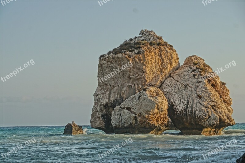 Rock Aphrodite Sea Coastal Forms