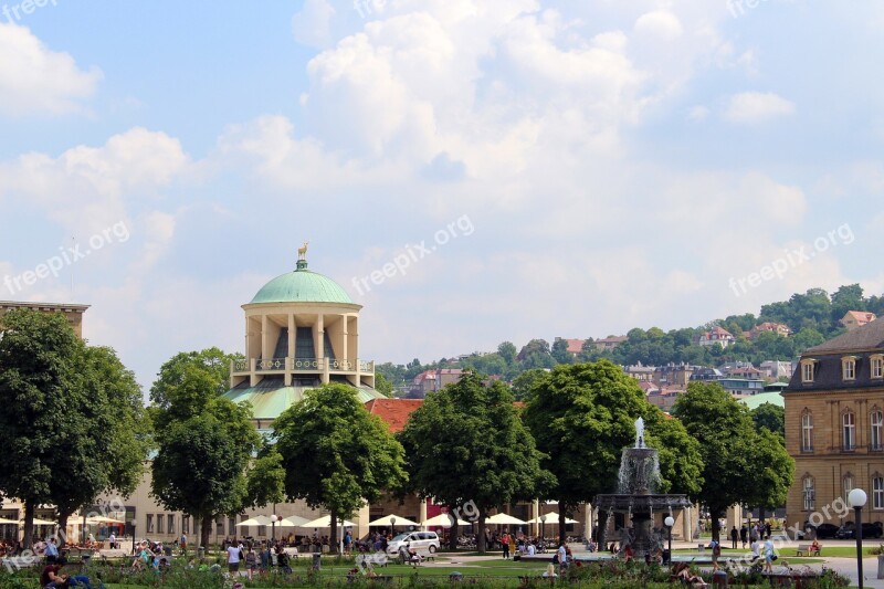 Stuttgart Germany Schlossplatzfest Architecture Forecourt