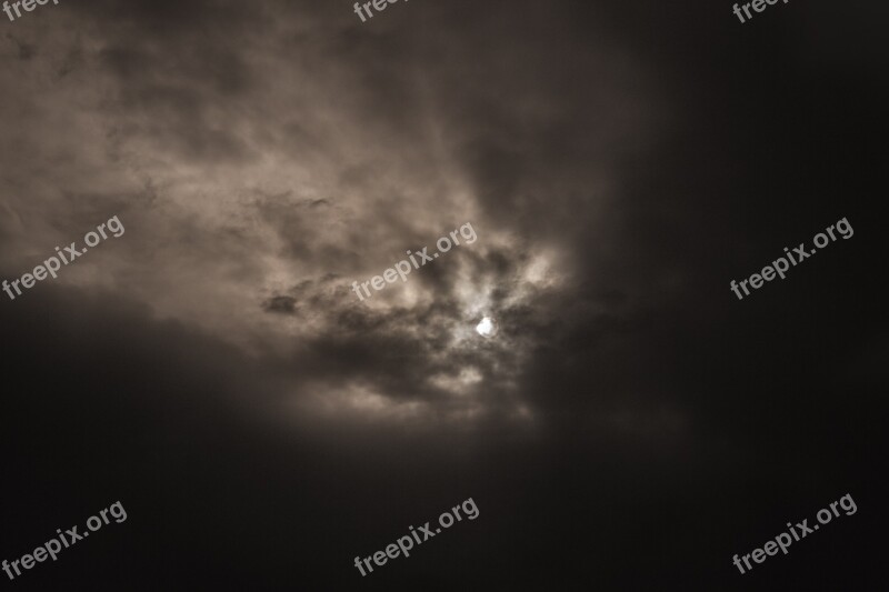 Sun Panama Sky Dark Clouds