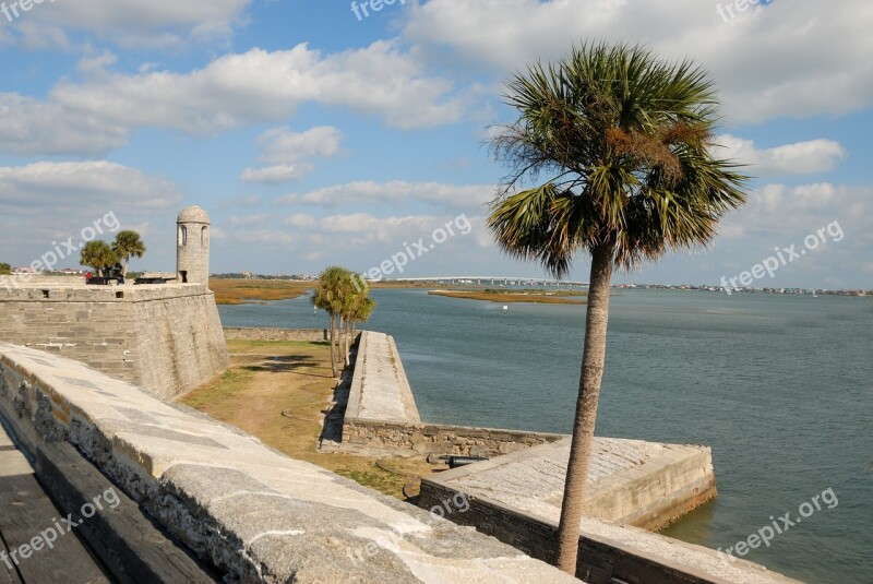 Castillo De San Marcos Castle Fortress Fort Historic