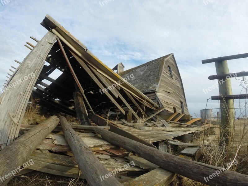 Prairie Old School Abandoned Rural