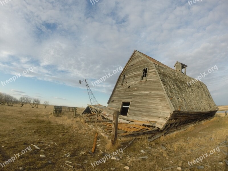 Prairie Old School Abandoned Rural