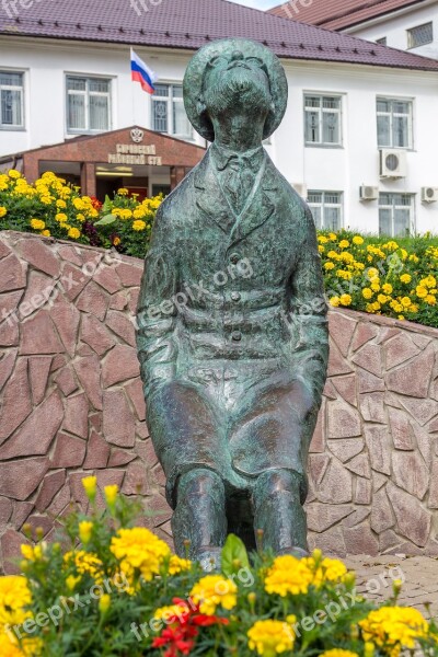 Russia Borovsk Old Town Tsiolkovsky Monument