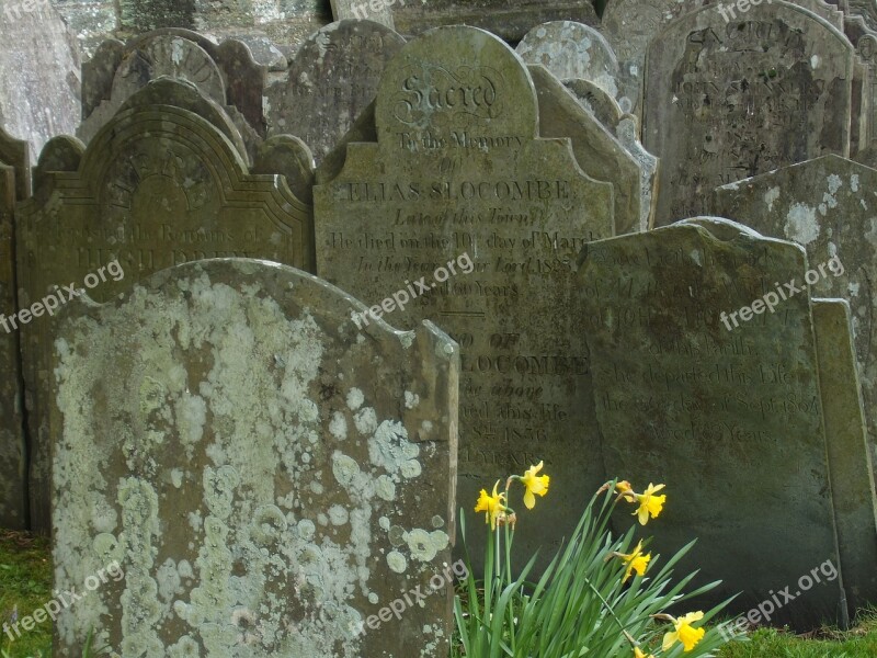 Cemetery England Tombstone Roof Atmosphere