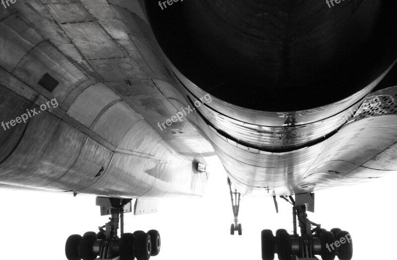 Concorde Tu-144 Aircraft Jet Propulsion Turbine