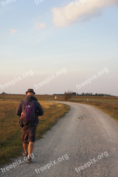 Hike Clouds Seewinkel Burgenland Long-paints