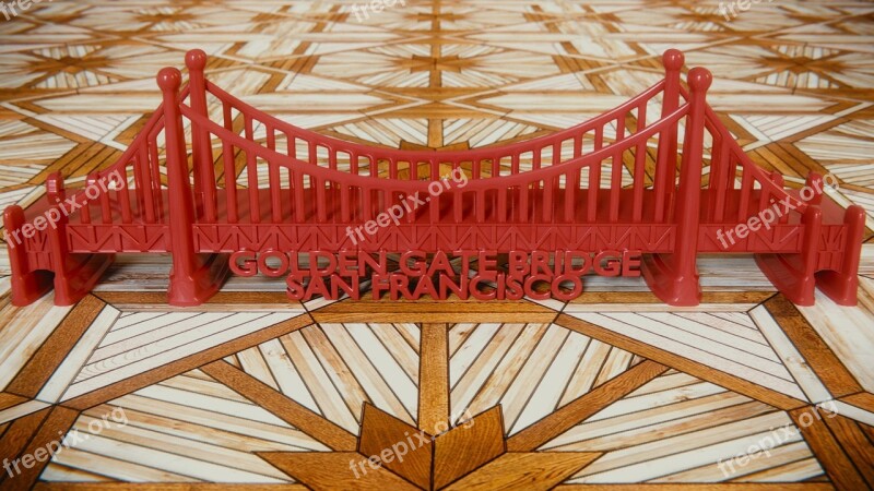 Golden Gate Bridge Blender 3d Toys Red