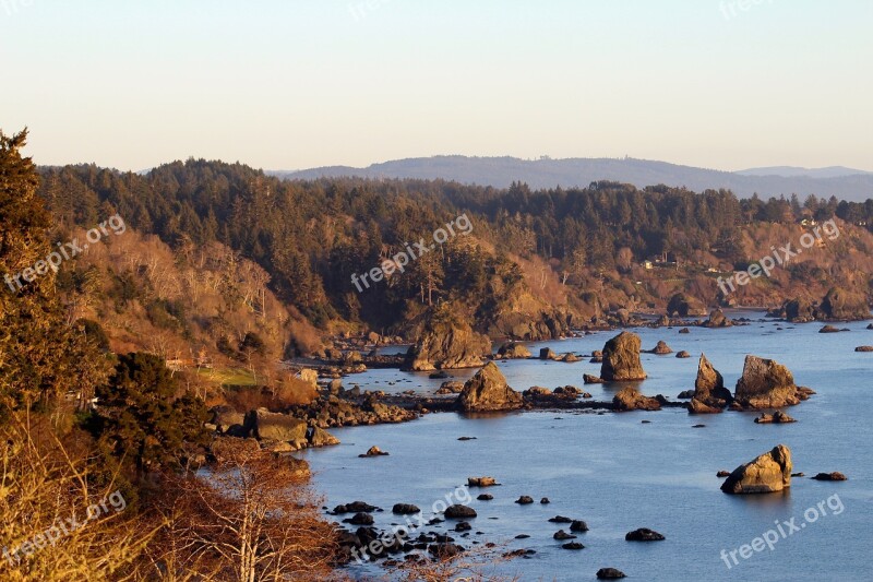 Coastline Ocean Rocky Sea Beach