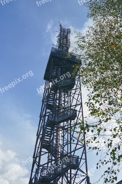 Tower Radio Tower Viewpoint Forest Showing