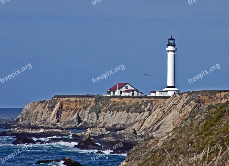 Lighthouse California Ocean Light Coast