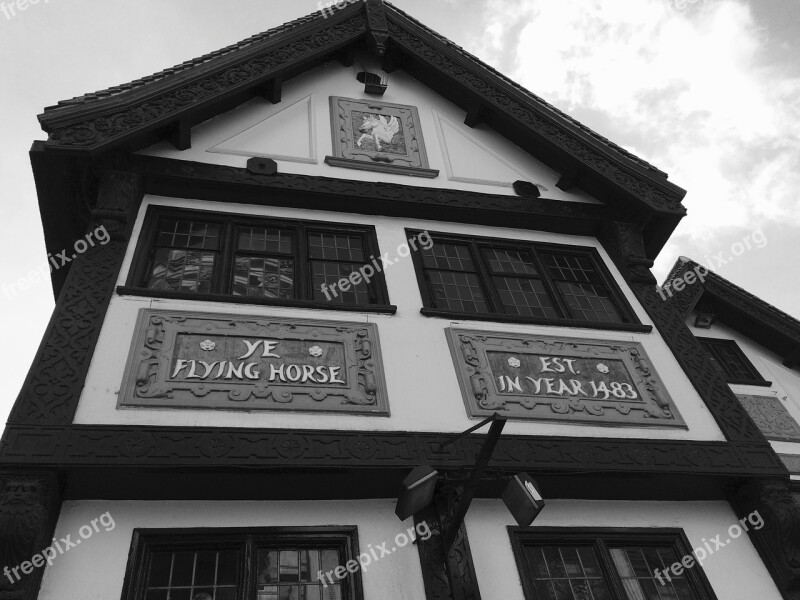 Flying Horse Pub Nottingham England Uk