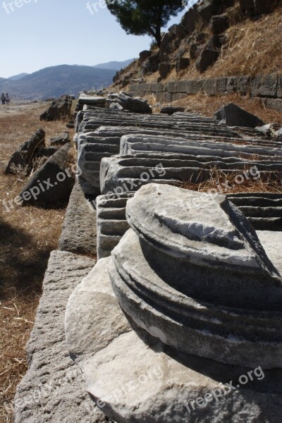 Marble Ancient Archeology Travel Stone