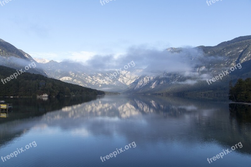 Slovenia Lake Nature Alps Water