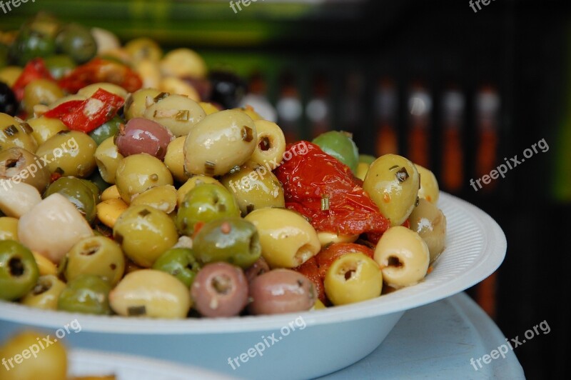 Market Olives Orient Mediterranean Stand