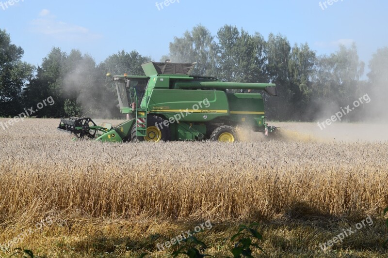 Harvester Harvest Rye Wheat Agriculture