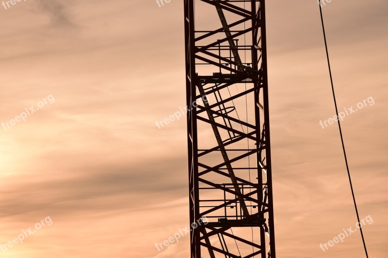 Crane Baukran Site Technology Sky