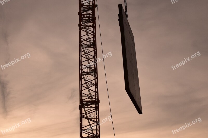 Crane Baukran Site Technology Sky