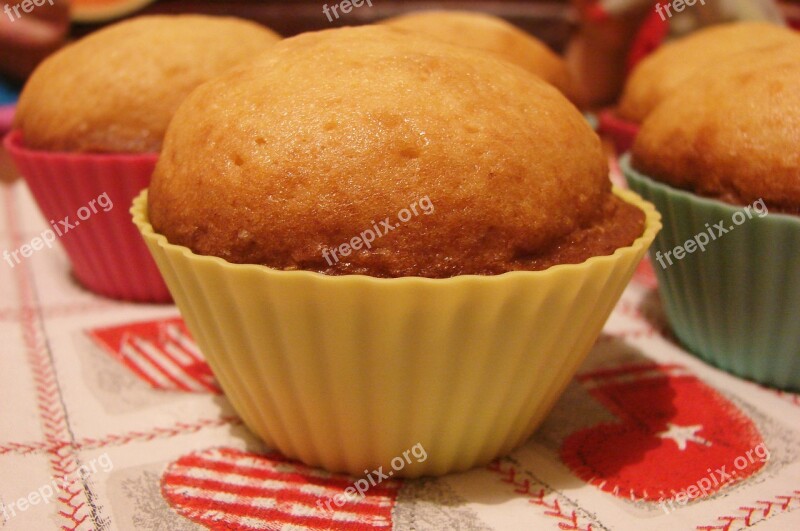 Muffins Food Plate Cake Bake