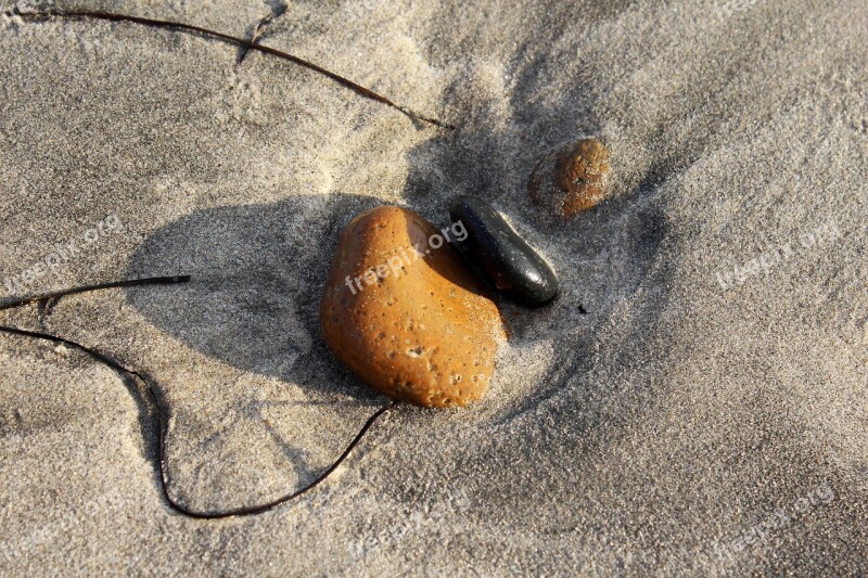 Stones Beach Sandy Beach Sand California