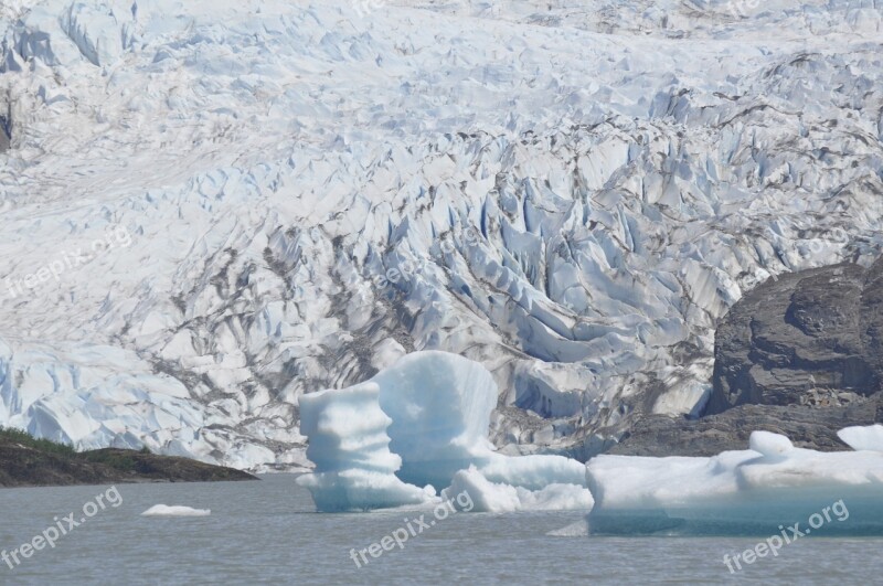 Alaska Glacier Hubbard Majestic Scenery