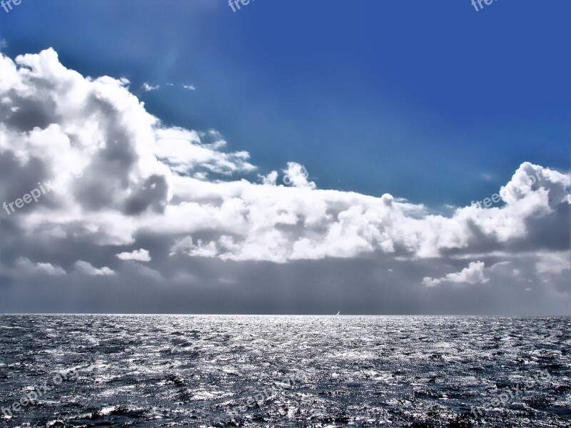 Heaven Sky-blue Horizon Air Wadden Sea