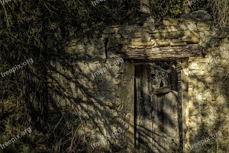 Cabin Old Agricultural Forest Mysterious