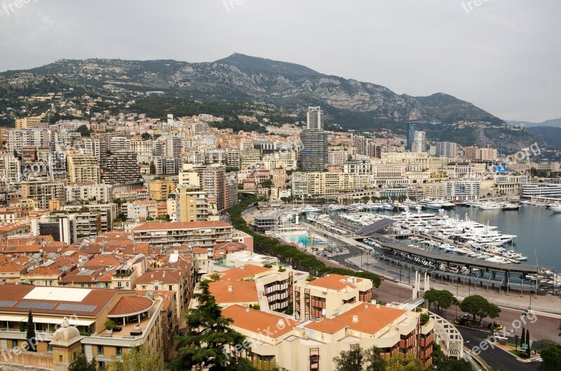 Monaco Port Yachts Mediterranean Ships