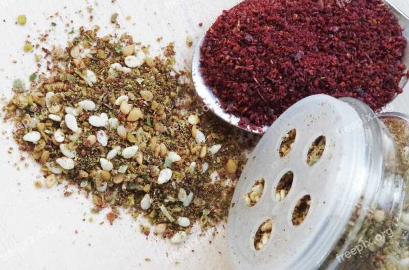 Sumac Lever Zaatar Pepper Middle Eastern Mixture