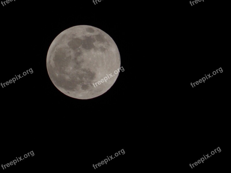 Moon Night Lunar Surface Craters Moon By Night