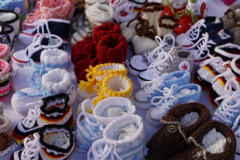 Baby Shoes Colorful Knit Child