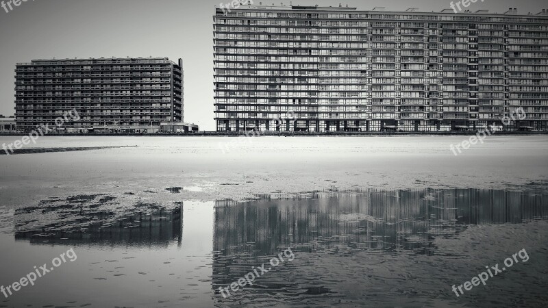 Buildings Oostende Beach Coast Free Photos