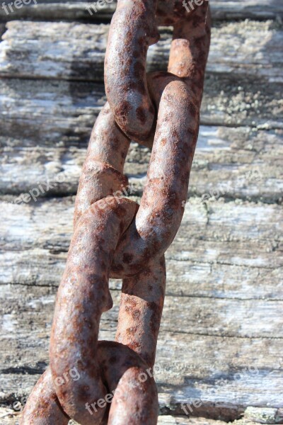 Chain Rusty Chain Links Rust Metal