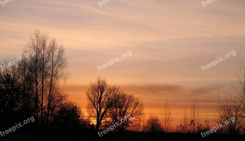 Nostalgia Sunset Peace Of Mind Poland Evening