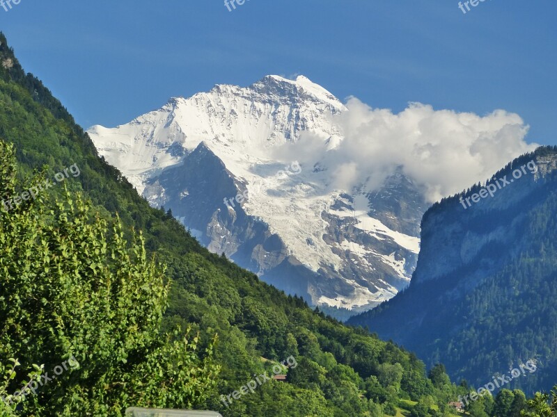 Virgin Vision Bernese Oberland Mountains Landscape