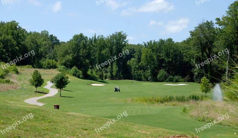 Golf Course Golf Sport Green Grass