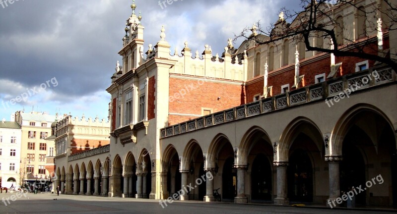 Kraków Cloth Hall Sukiennice The Market Architecture Poland