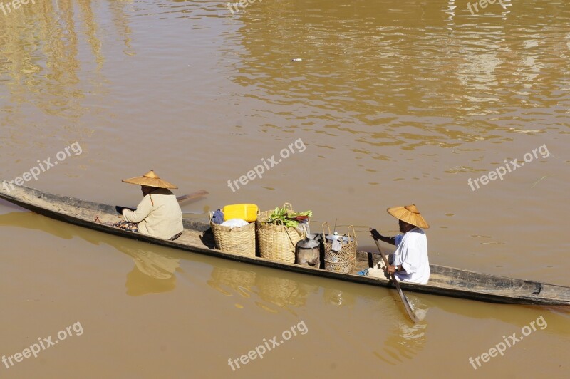 Vietnam Asia River Boat Vietnamese