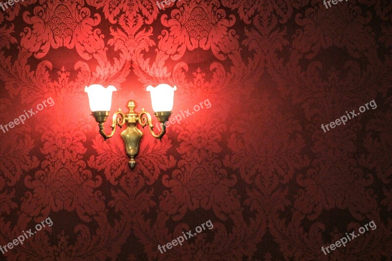 Wallpaper Lamp Nostalgia 70th Lampshade