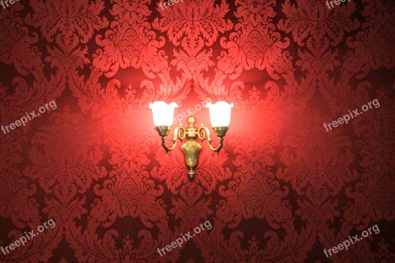 Wallpaper Lamp Nostalgia 70th Lampshade