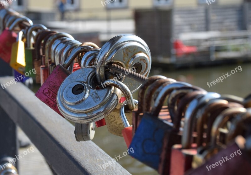 Love Padlocks Bridge Promise Love Symbol