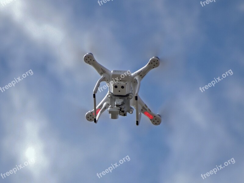 Drone Sky Clouds Blue Blue Sky